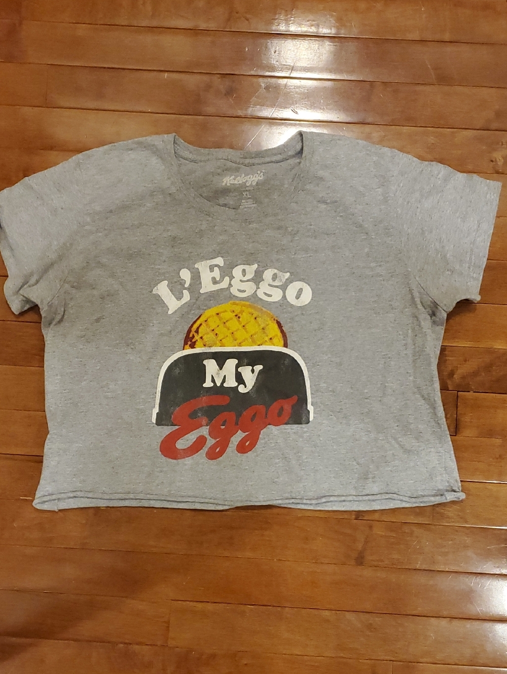 L'Eggo My Eggo Gray Graphic Tee